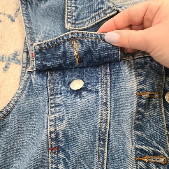 Baccini Blue Denim Vest with Embroidered Details - Picture 9 of 12